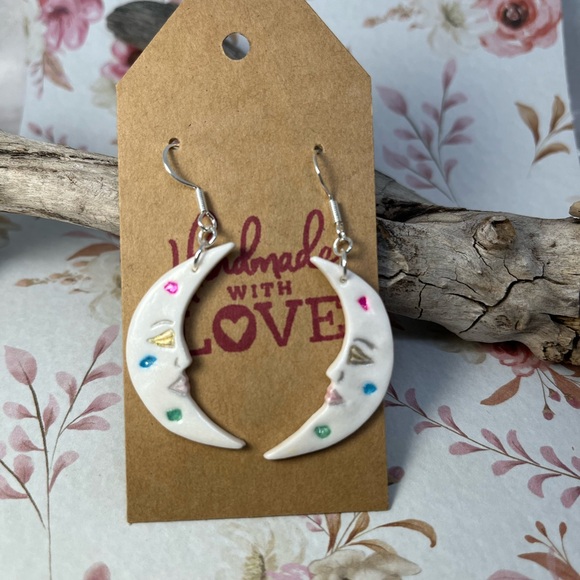 Handmade Jewelry - Crescent Moon Earrings